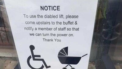 Viral Note Tells Specially-abled People to ‘Come Upstairs’ to Use Lift ...