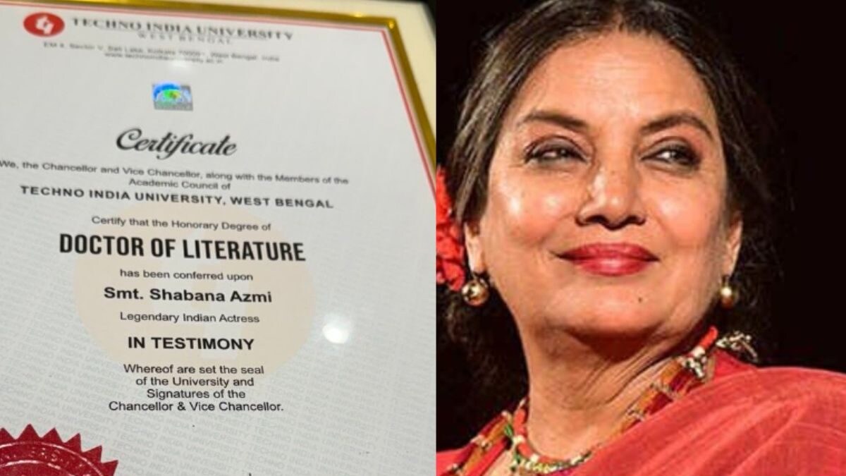 Shabana Azmi Receives Her '6th Honourary Doctorate' At Kolkata's Techno India University