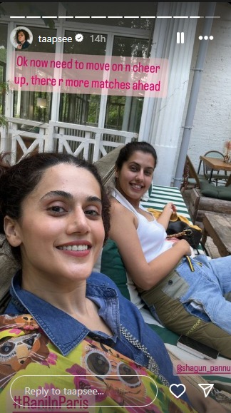 Taapsee Pannu Is Husband Mathias Boe's Biggest Cheerleader At Paris ...