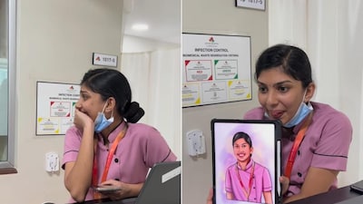 Artist Surprises Nurse With Digital Portrait, Viral Video Has 14