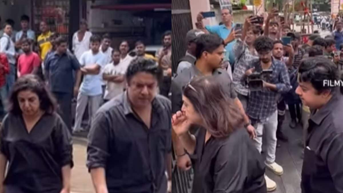 Farah Khan, Sajid Khan Arrive For Malaika Arora's Father Anil Mehta's Funeral