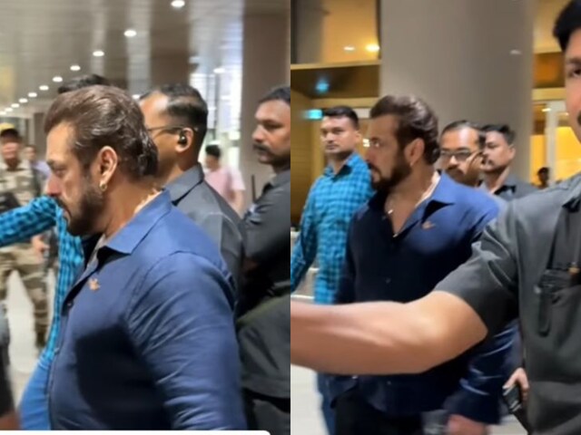 Salman Khan is back in Mumbai (Pic: Viral Bhayani).