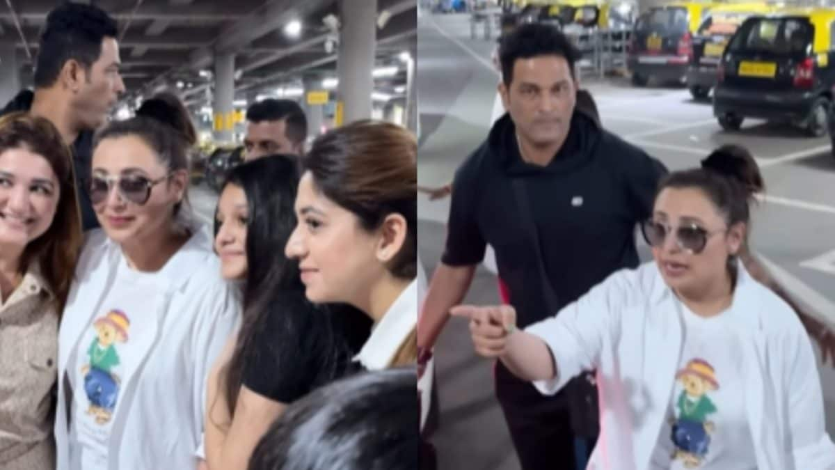 Watch: Rani Mukerji Returns After IIFA 2024 And Clicks Selfies With Her Fans At Mumbai Airport – News18