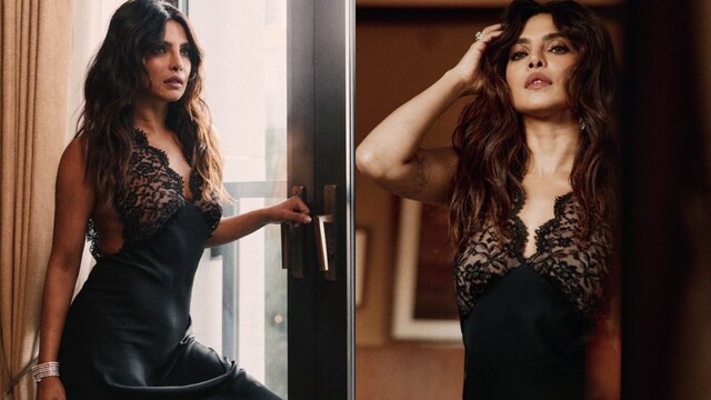 Sizzling Out Sexy! Priyanka Chopra Goes Bold in Backless Lace Dress for Dinner Gala ...