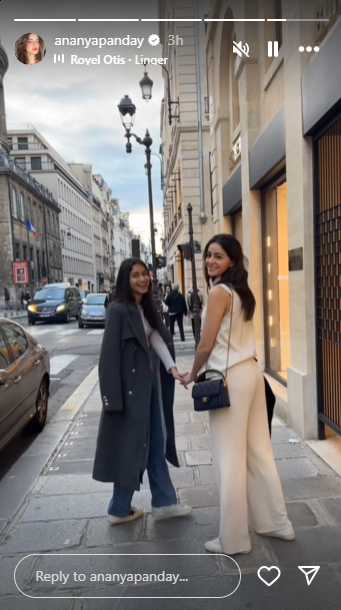 Ananya Panday Enjoys A Charming Stroll In Paris With Younger Sister Rysa Ahead Of An Event FilmyMeet