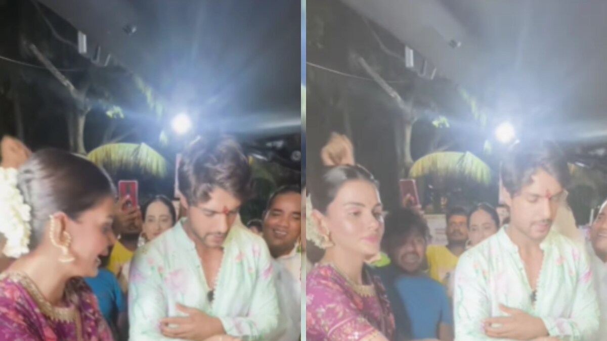 Priyanka Chahar And Ankit Gupta Bid Adieu To Ganpati Bappa, Abhishek Kumar Joins In