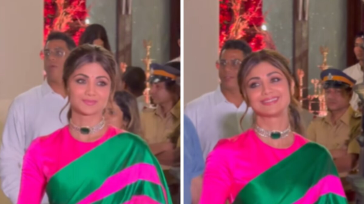 Shilpa Shetty Celebrates Ganpati at CM's Residence