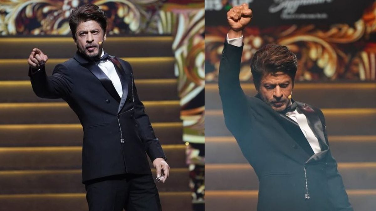 Shah Rukh Khan Steals The Show In A Black Double Breasted Tuxedo Set At IIFA 2024