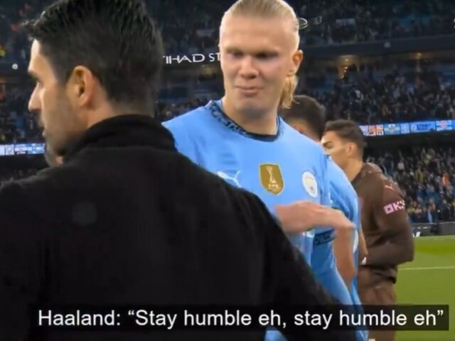 Stay Humble Eh...You F*cking Clown!': Erling Haaland's Menacing Antics vs  Arsenal Reach Fever-Pitch in Post-Match Interaction - News18