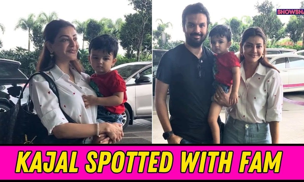 Kajal Aggarwal Rocks Soft Girl Aesthetics As She Gets Spotted With Hubby And Son Kajal Aggarwal Rocks Soft Girl Aesthetics As She Gets Spotted With Hubby And Son