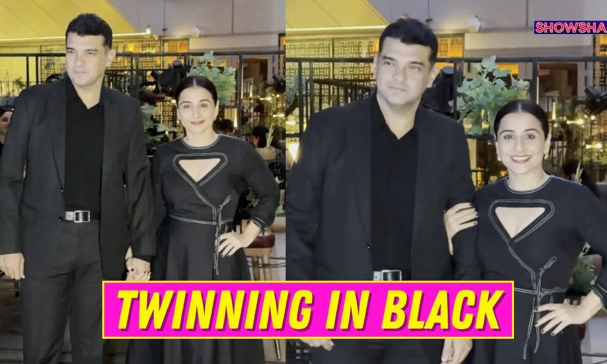 Vidya Balan Twins With Husband Siddharth Roy Kapur As They Make A Rare Appearance Together | WATCH Vidya Balan Twins With Husband Siddharth Roy Kapur As They Make A Rare Appearance Together | WATCH