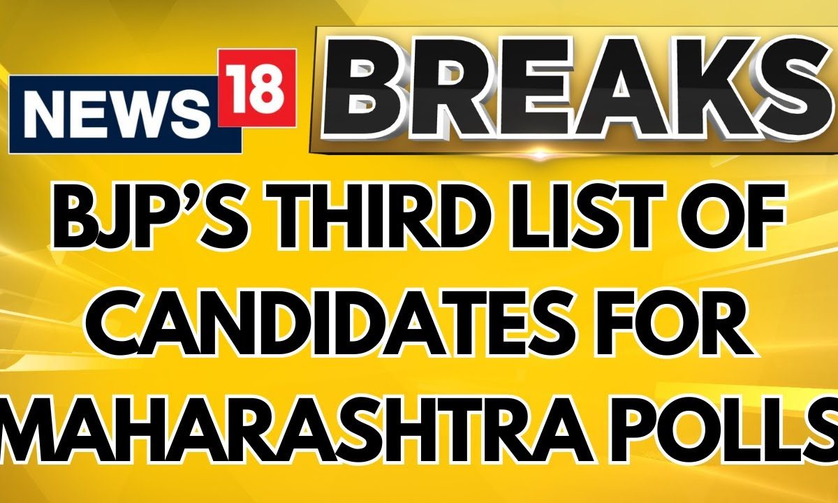 Maharashtra Election: BJP Releases Third List For Maharashtra Polls, Names 25 Candidates | News18