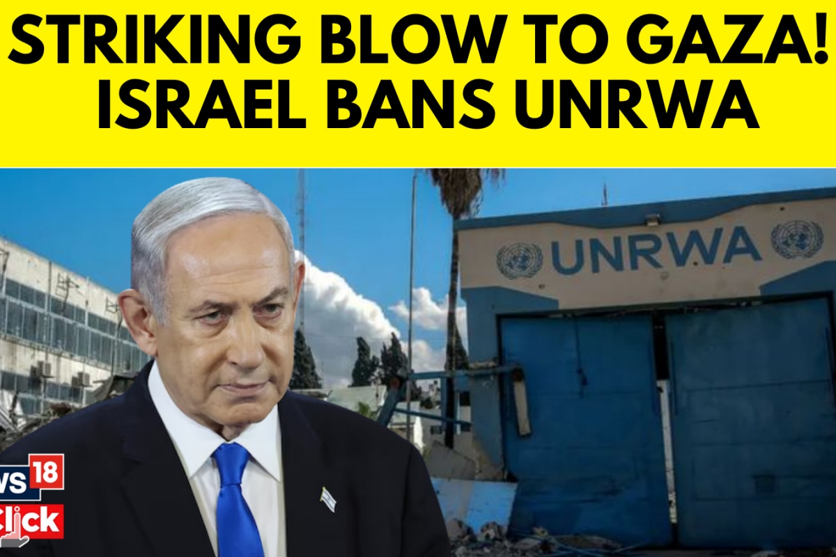 Israel bans the UN relief agency UNRWA from operating inside the country