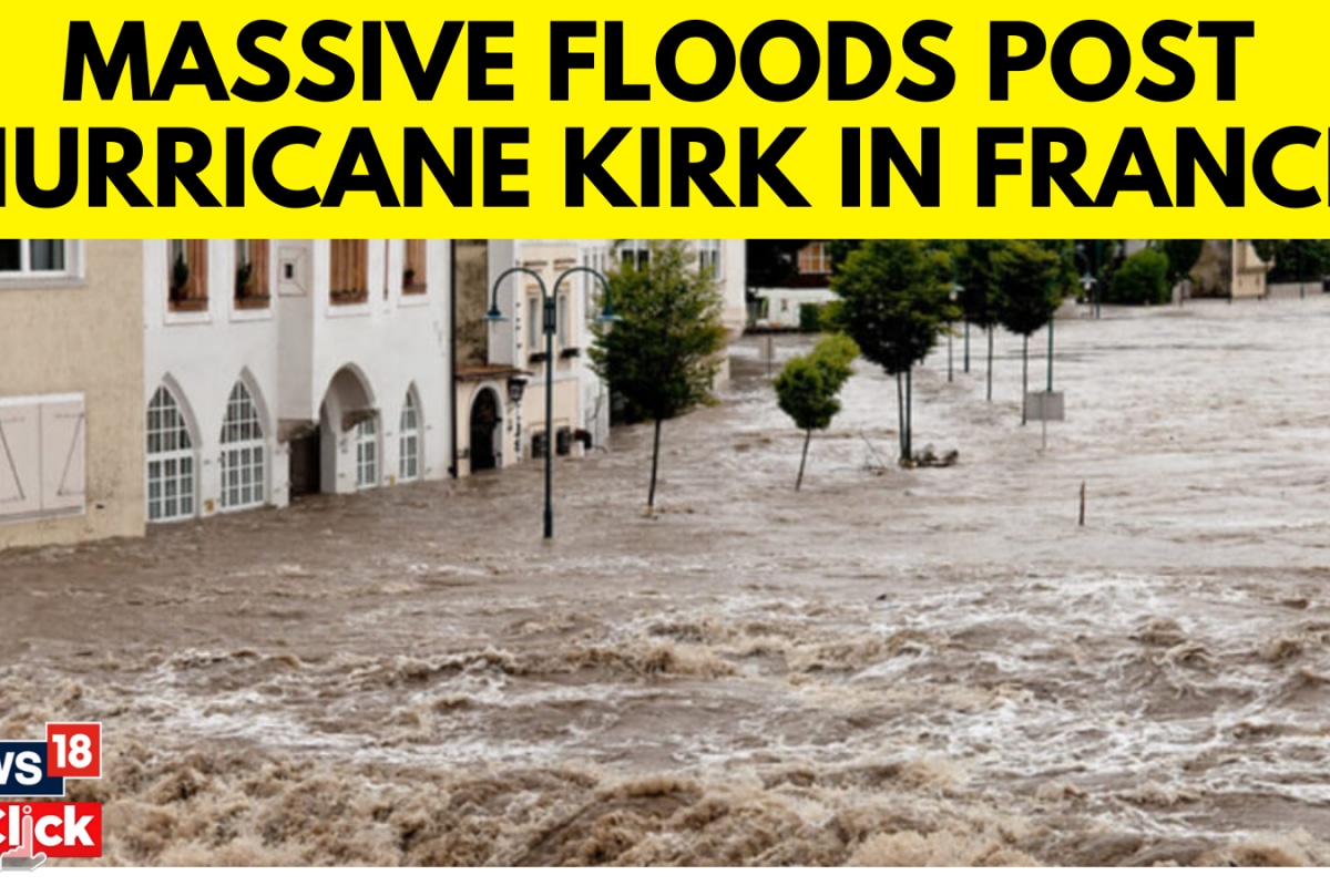 Heavy Rainfall As Remnants Of Storm Kirk Sweep Across France