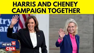 Republican Liz Cheney Campaigns With Kamala Harris - News18