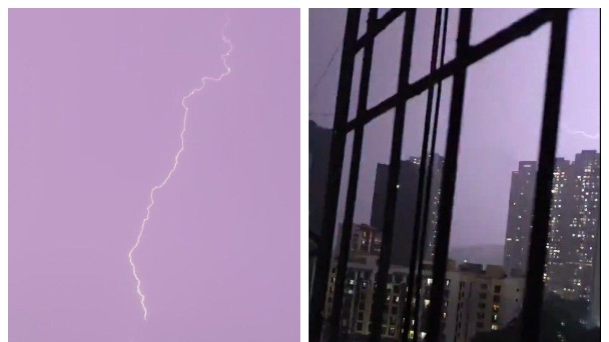 「最も激しい雷雨」: ムンバイの突然の天気の変化、そして雷。ネチズンは恐ろしいビジュアルを共有
