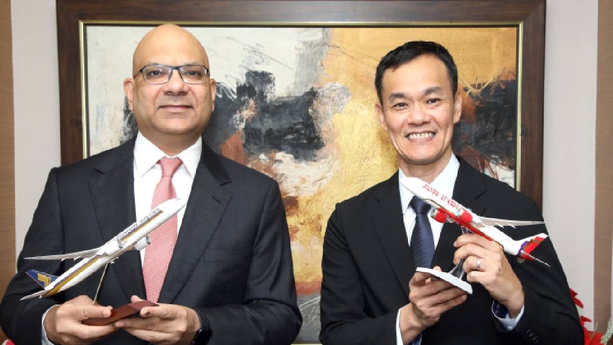 Air India & Singapore Airlines Expand Partnership; 11 Indian Cities, 40 Global Destinations Added