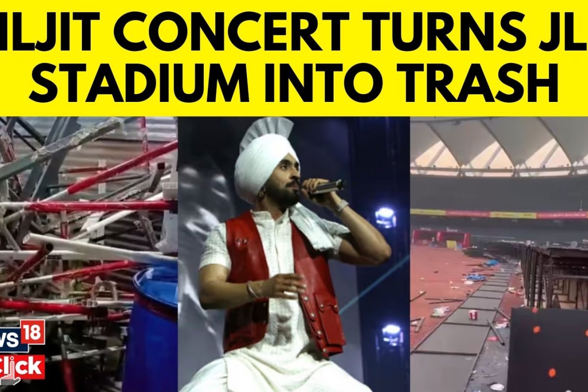 Diljits Concert Leaves JLN Stadium In A Mess, Athletes Training Impacted