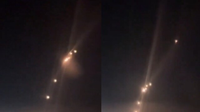 Dubai Rockets Passenger On Dubai Flight Captures Chilling Video Of Iranian Rockets ...