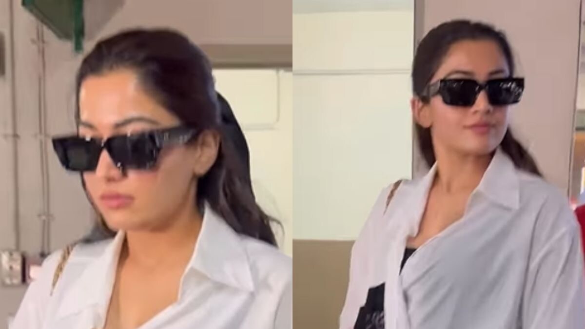 Rashmika Mandanna Nails Airport Look In Comfy Oversized Shirt And Baggy Pants