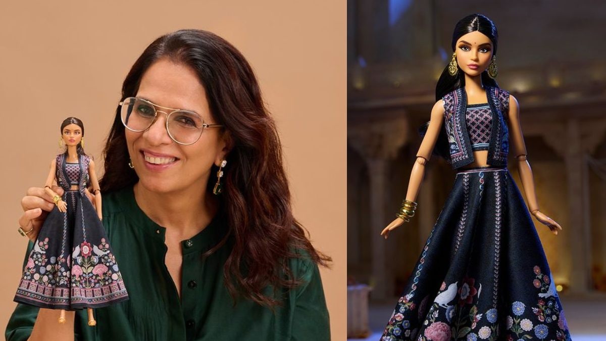 Anita Dongre Unveils Unique Barbie Doll in Midnight Bloom Lehenga Ahead of Diwali – News18