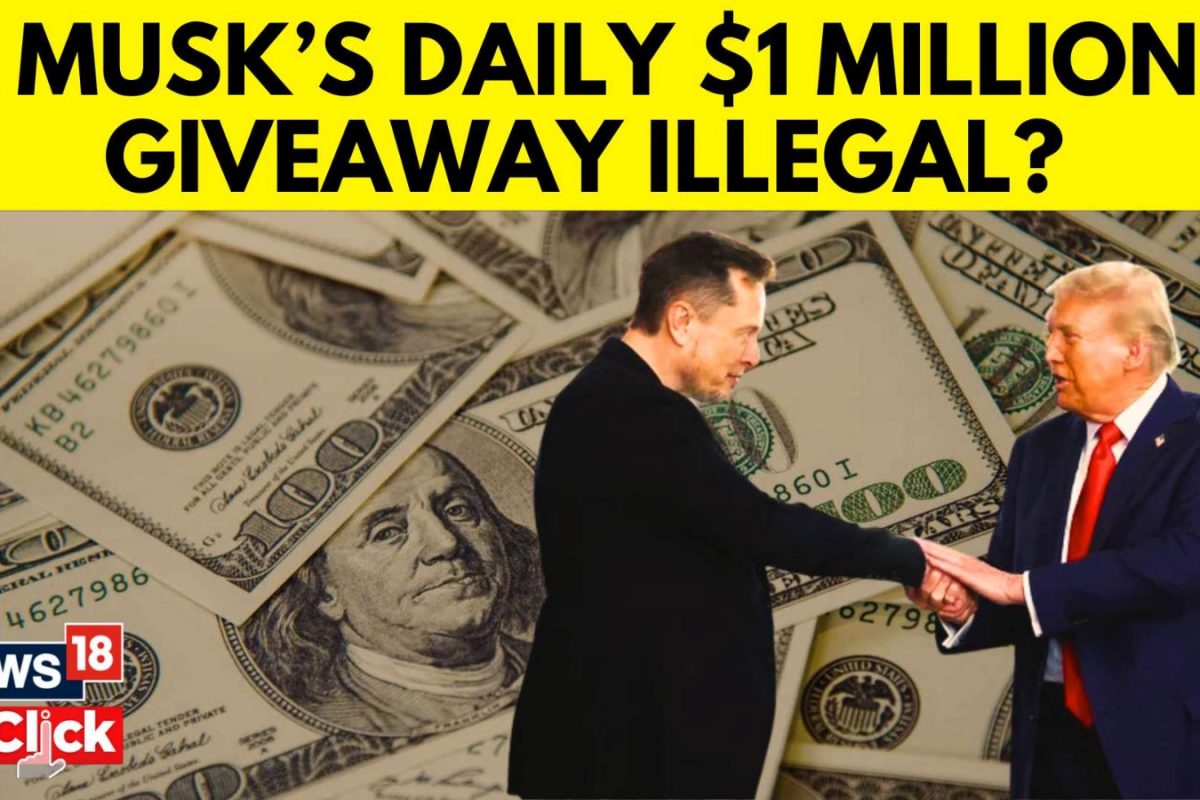 Elon Musks Daily 1 Million Dollar Giveaway To Register Voters Could be Illegal