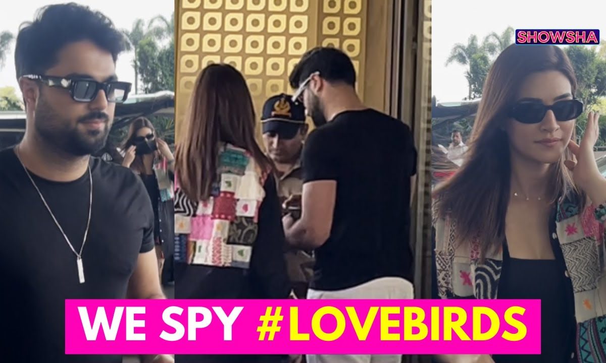 Kriti Sanon Avoids Posing Together With Rumoured BF Kabir Bahia As They Get Papped At Airport; WATCH