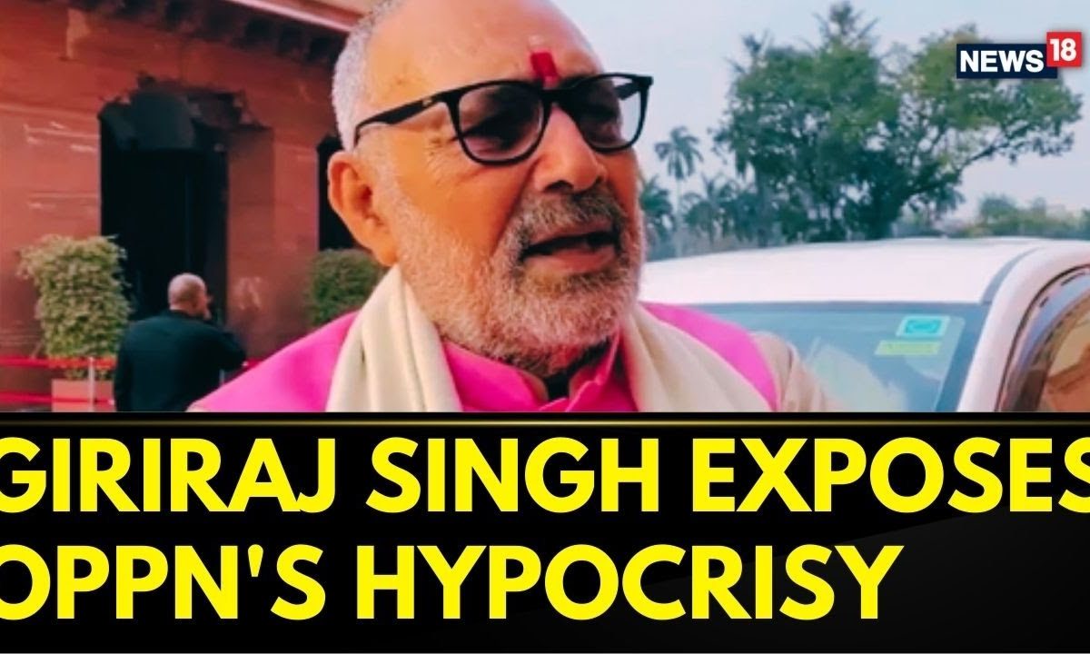 Parliament Winter Session | BJP’s Giriraj Singh Slams Rahul Gandhi & Akhilesh Yadav for Hypocrisy!