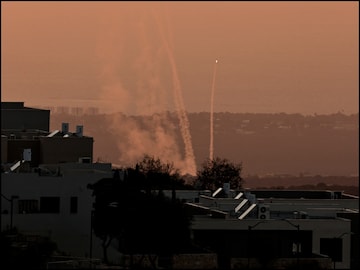 Israel's Iron Dome anti-missile system intercepts oncoming missiles from Lebanon as the conflict with Hezbollah intensifies. (Reuters/File)