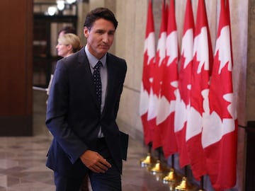 Justin Trudeau has been accused by India of fanning extremist sentiments to save his minority government “that can fall any day”. (AFP)