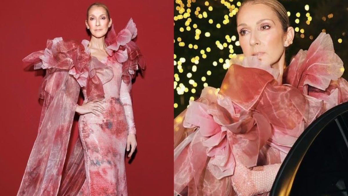 Celine Dion Sparkles In Pink Couture Gown As She Takes Center Stage At