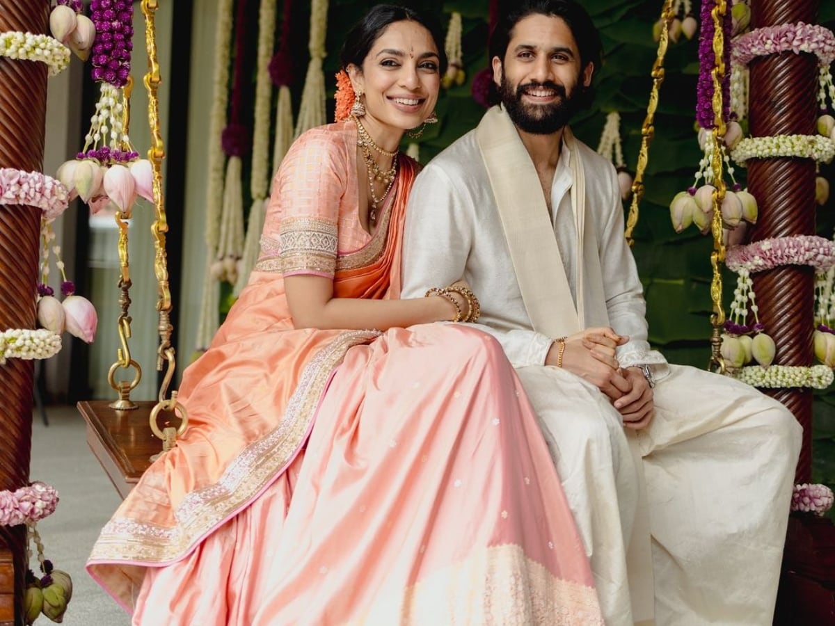 Wedding Matching Bride And Groom Engagement Dress Saree Naga Chaitanya And  Sobhita Dhulipala's Wedding To Be