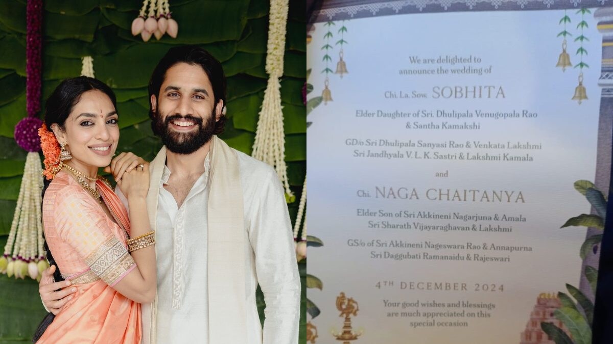 Naga Chaitanya And Sobhita Dhulipala's Wedding Invite Photo Leaks
