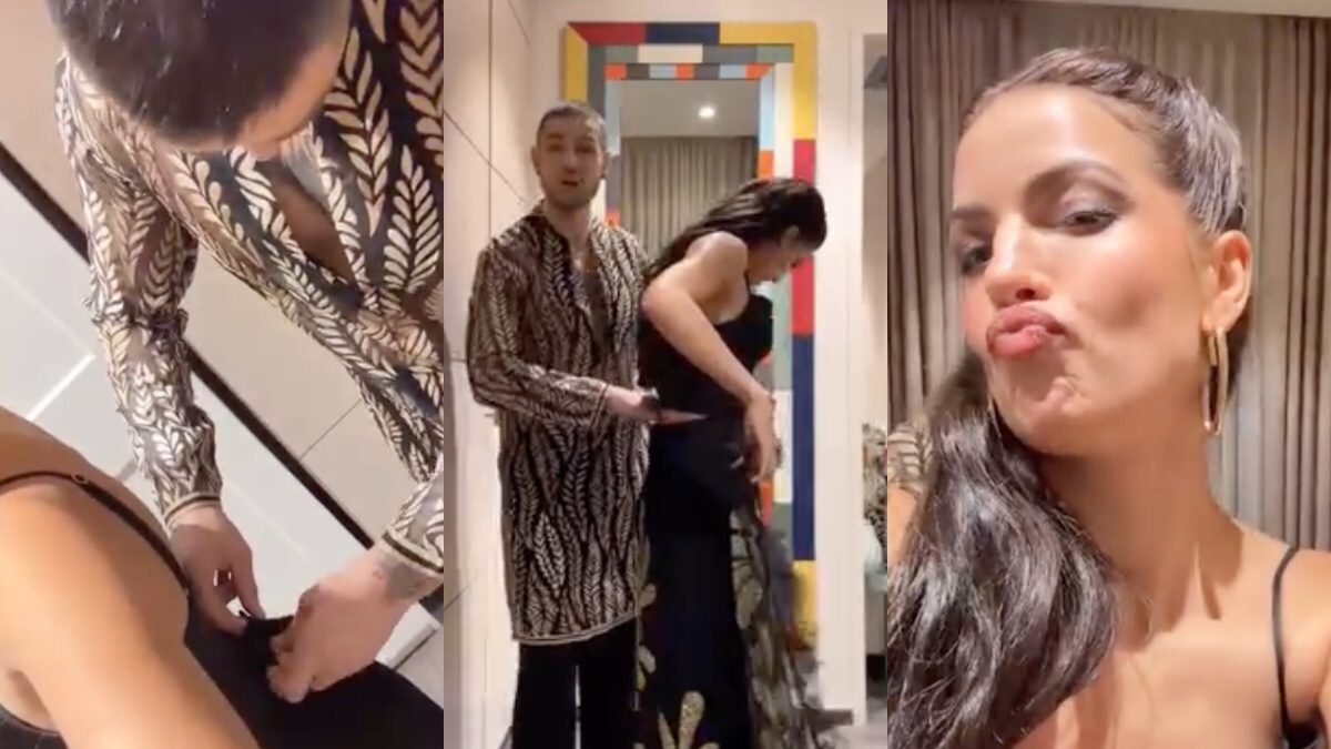 Hardik Pandya Fans Troll Natasa Stankovic As ‘Brother’ Alex Drapes Her Saree: ‘Two-Minute Silence…’