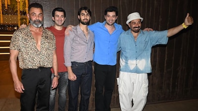 Sunny And Bobby Deol Step Out With Kids For Diwali, Pose Outside Their  Lit-Up Bungalow | Watch | Movies News - News18