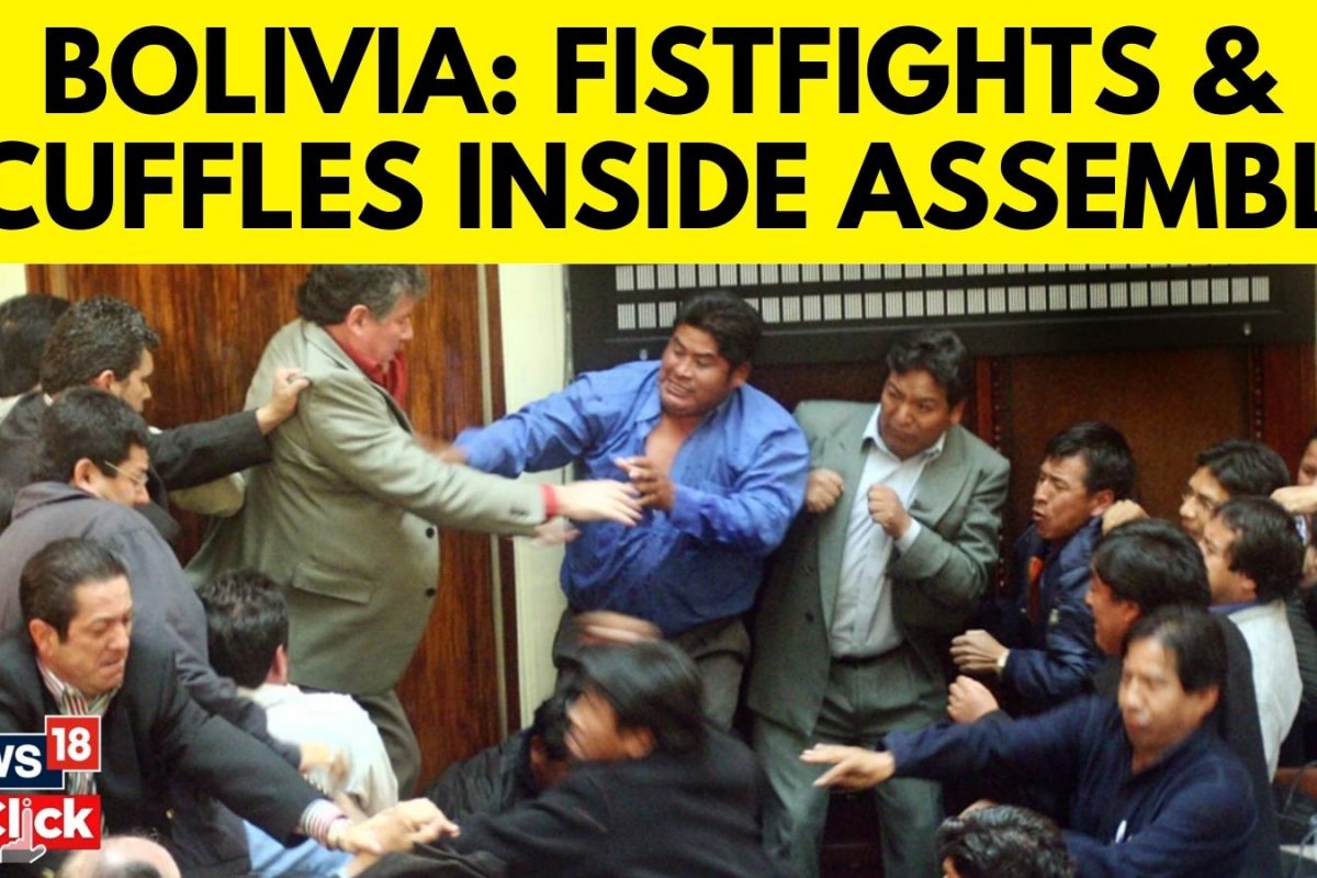 Brawl Breaks Out In Bolivian Assembly As Bolivian Ruling Party Lawmakers Scuffle Among Themselves