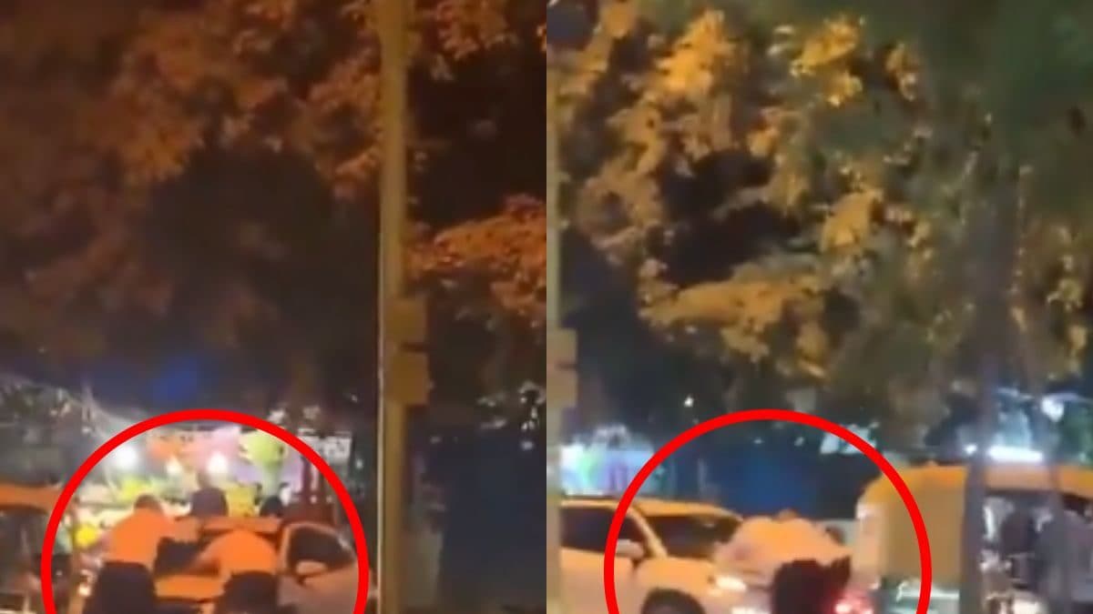 Delhi Traffic Cops Injured After Car Drags Them For 20 Metres | Video Delhi Traffic Cops Injured After Car Drags Them For 20 Metres | Video