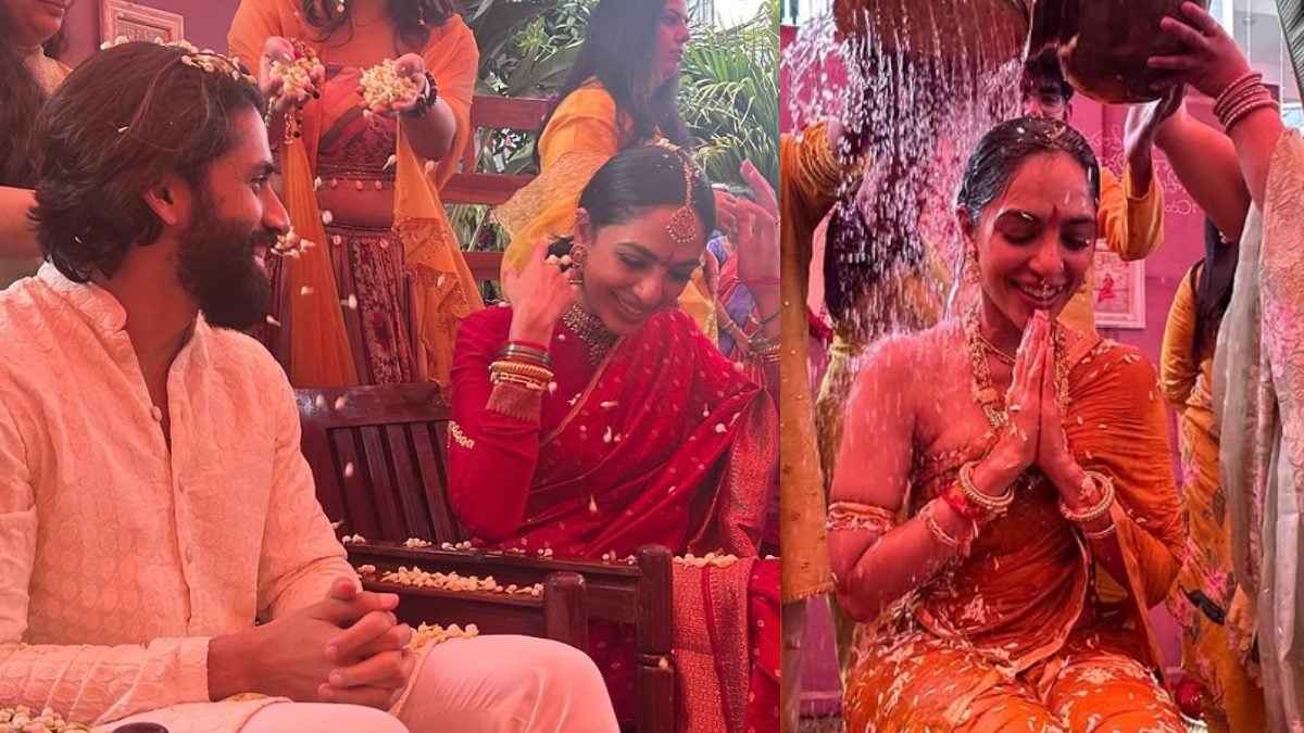 Sobhita Dhulipala and Naga Chaitanya's elegant pre-wedding rituals.