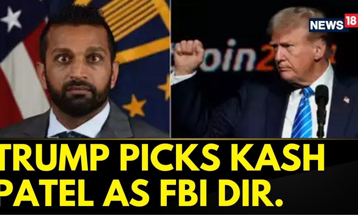 Donald Trump Picks Indian-American Kash Patel As New FBI Director | Trump News Today | News18 – News18