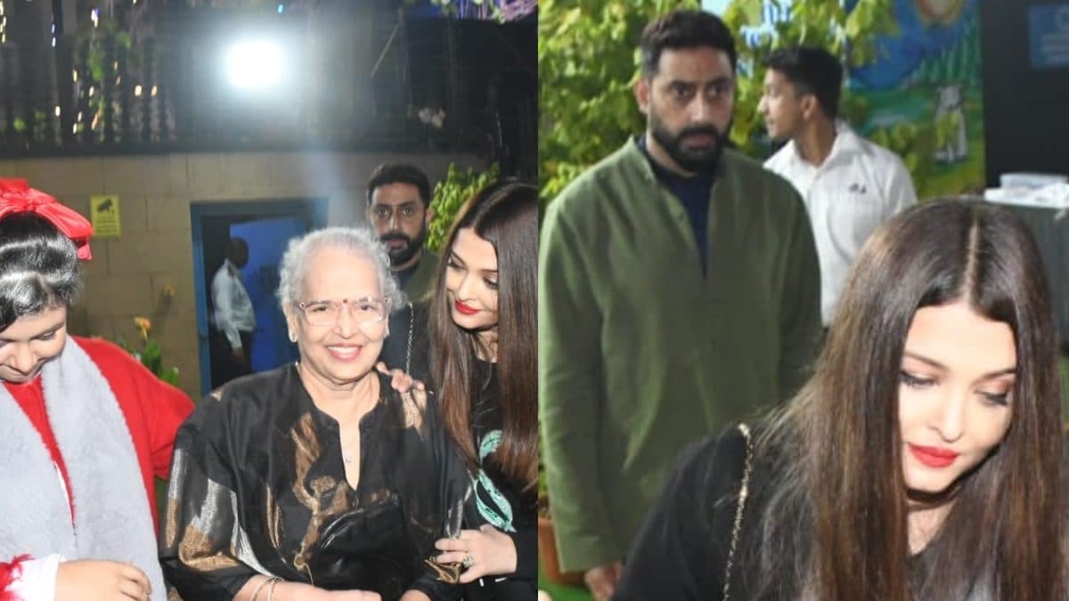 Aishwarya Rai Escorts Her Mother To Car As Abhishek Bachchan Appears To Keep Distance | Watch