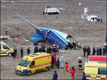 The Azerbaijan Airlines Flight J2-8243 crashed on Wednesday, killing 38 people. (Reuters)