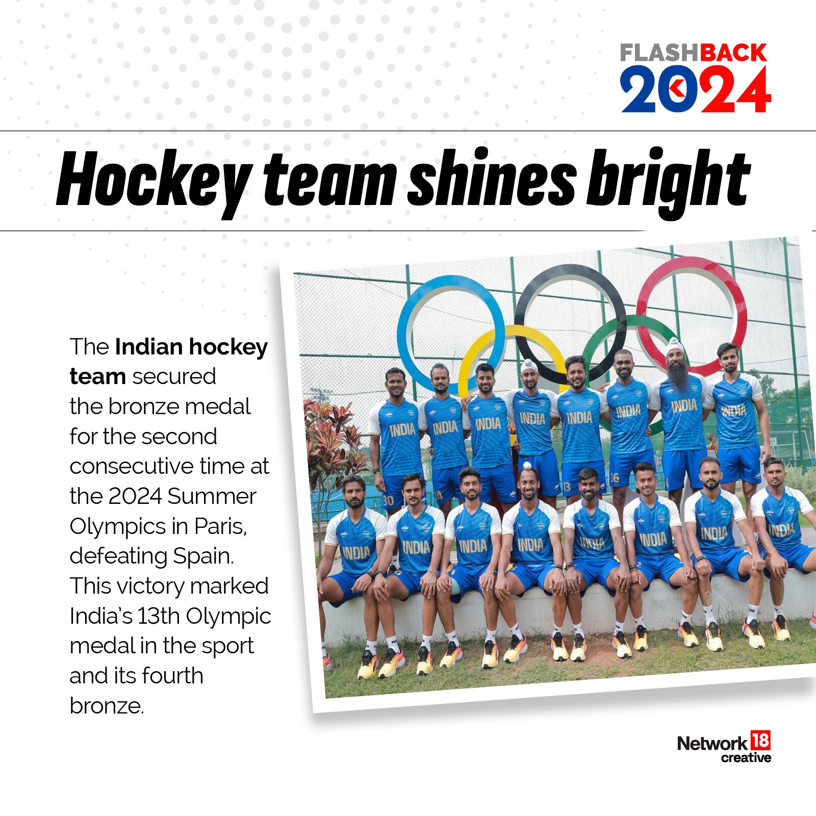 The India Hockey team defended their bronze medal at the Paris Olympics 2024. (News18)