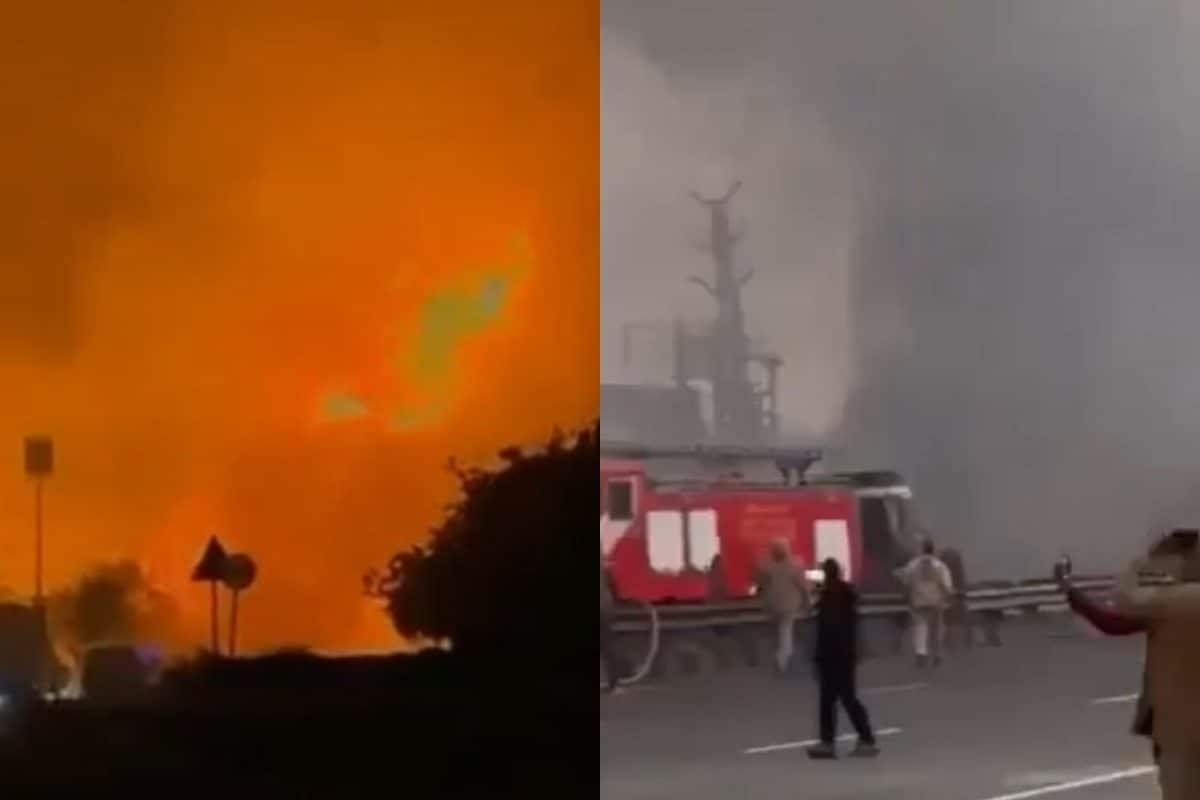 Dense Smoke, Massive Flames: Video Captures Moments After Jaipur Gas Tanker Crash That Killed 8