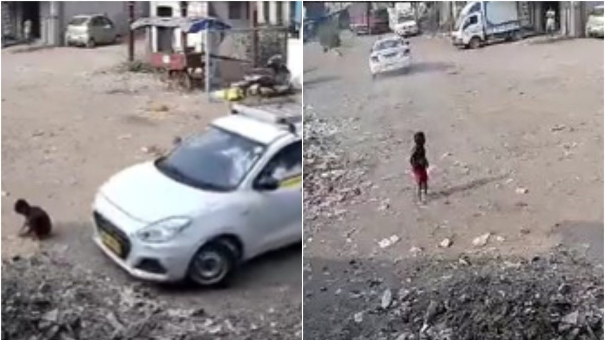 On Camera: 6-Year-Old Narrowly Escapes Death As Car Runs Over Him In Maharashtra’s Vasai On Camera: 6-Year-Old Narrowly Escapes Death As Car Runs Over Him In Maharashtra’s Vasai