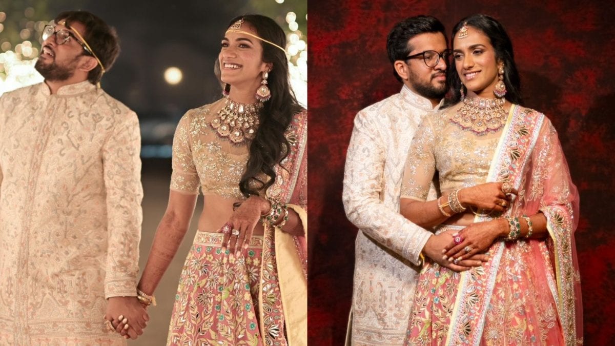 PV Sindhu’s Baraat Ceremony Lehenga Captures The Beauty of Pichwai | Exclusive – News18