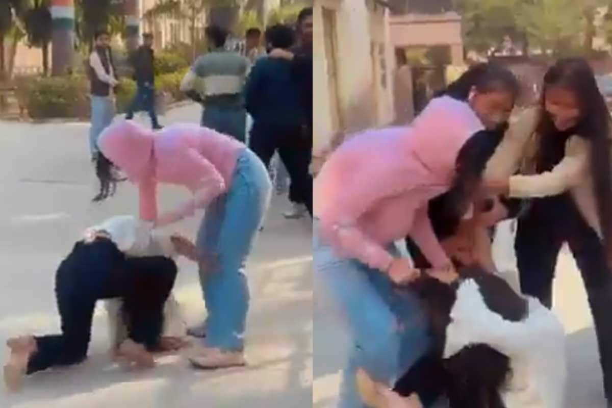 Watch: Noida College Students Slap, Pull Each Other's Hair In Vicious Brawl