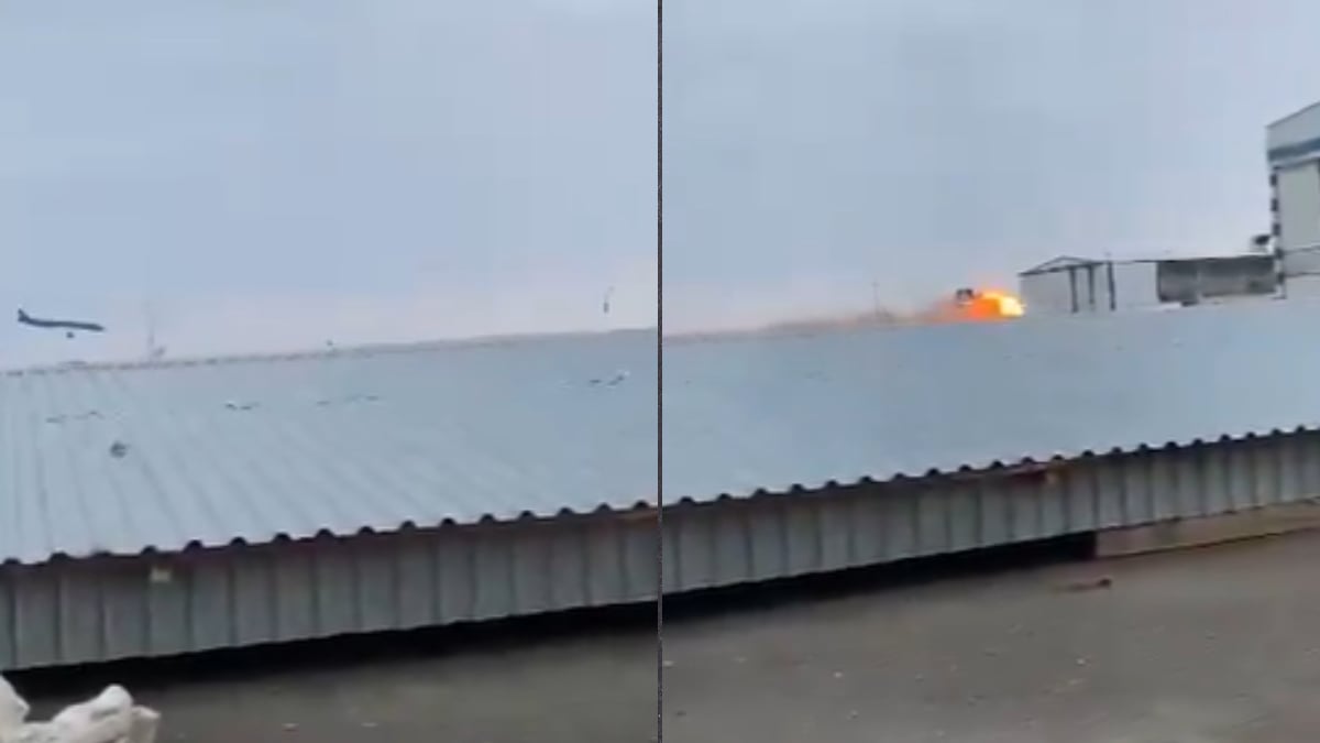 Chilling Video Captures The Moment Azerbaijan Airlines Plane Crashed In Kazakhstan – News18