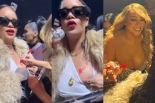 Rihanna Celebrates As Mariah Carey Gives Her An Autograph On Her Breast, Video Goes Viral | Watch