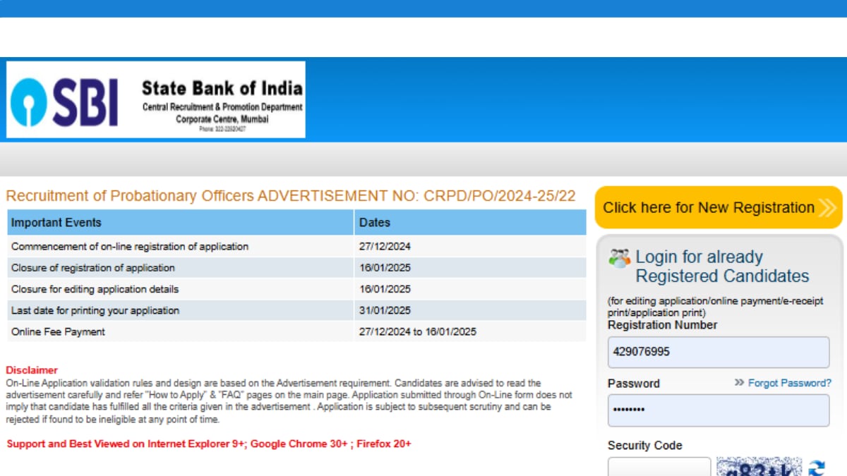 SBI PO Recruitment 2024: Registration Begins At sbi.co.in, Direct Link To Apply Here