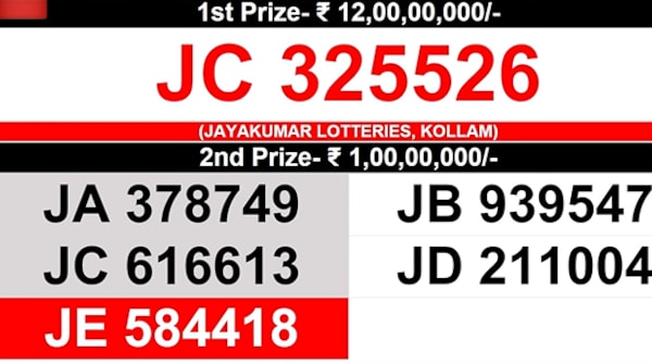 Kerala Lottery Results: Full List of winning Numbers For Pooja Bumper BR-100 | PHOTOS Kerala Lottery Results: Full List of winning Numbers For Pooja Bumper BR-100 | PHOTOS